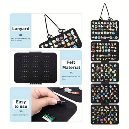 "5 Levels Foldable Felt Jewelry Organizer Wall Hanging Earring Display Bag Storage Bag
"