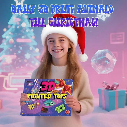 Printed Animals Christmas Advent Calendar 2025 – 24 Days of Joyful Christmas Countdown, Charming Holiday Calendar to Welcome Christmas