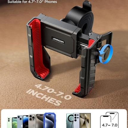 JOYROOM Bike Handlebar Phone Mount Holder for iPhone Samsung 4.7-7"