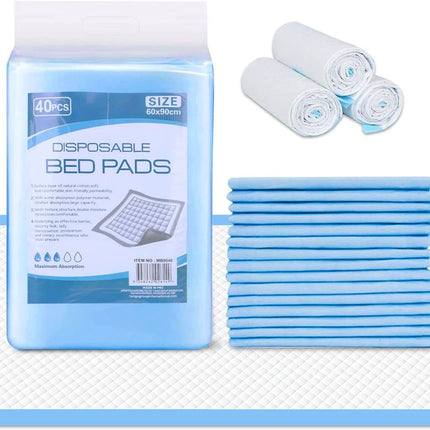 40PK Economy Pads Adult Incontinence Disposable Bed Pee Underpads 60 x 90cm OZ