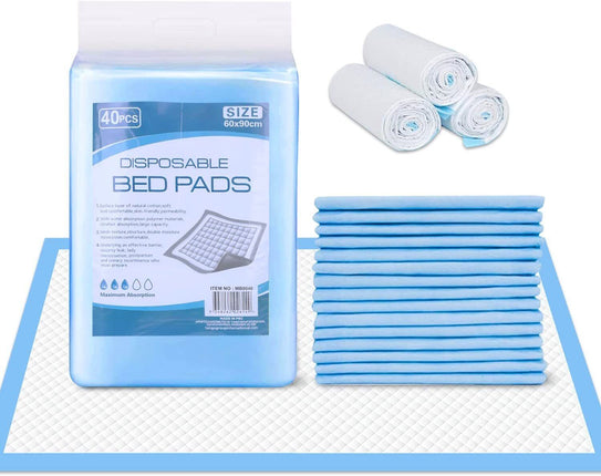 40PK Economy Pads Adult Incontinence Disposable Bed Pee Underpads 60 x 90cm OZ