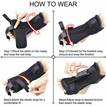 1X Foot Drop Support Ankle Brace Plantar Fasciitis Correction Orthosis Ankle