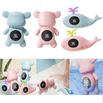 Infant Bath Tub Water Temperature Tester Cute Animal Shape LCD Thermometer Toy