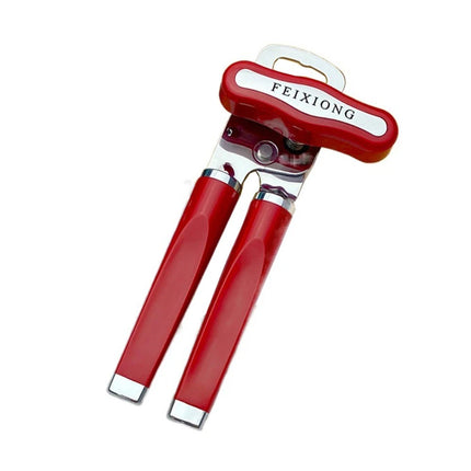 Red Stainless Steel Multifunctional Can Opener: Professional & Effortless to Use