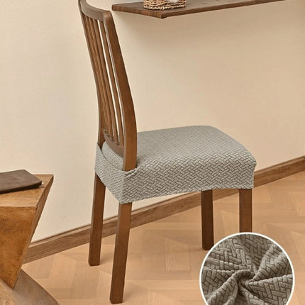 Jacquard Stretch Dining Chair Slipcovers, Removable & Washable Seat Covers