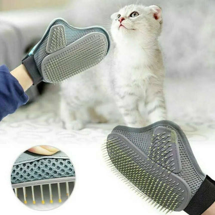 Breathable Heavy Duty Pet Grooming Glove Hair Removal Cat Dog Mitts Gentle