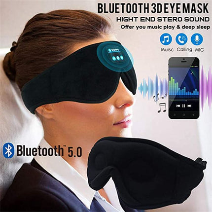 Wireless Bluetooth 5.0 Stereo Eye Mask Headphones Earphone Sleep Music Eye Mask
