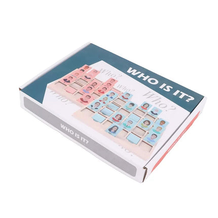 Wooden Guessing Who Board Game Logical Thinking Training Educational Toy