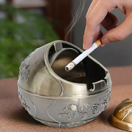 Cigarette smoking for ashtray holder with decorative lid ashtray 8CM
