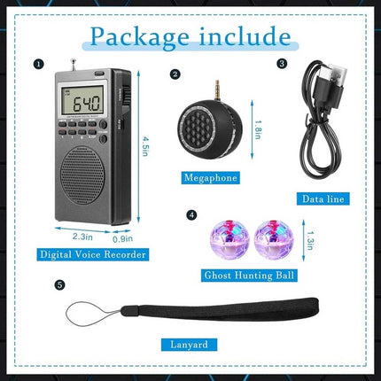 4Pcs Spirit Box Equipment Kit – Includes 2 LEDs & 1 Spirit Box Speaker