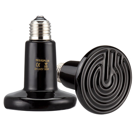 2X E27 Infrared Ceramic Reptile Heat Bulb, 50W/75W/100W/150W/200W