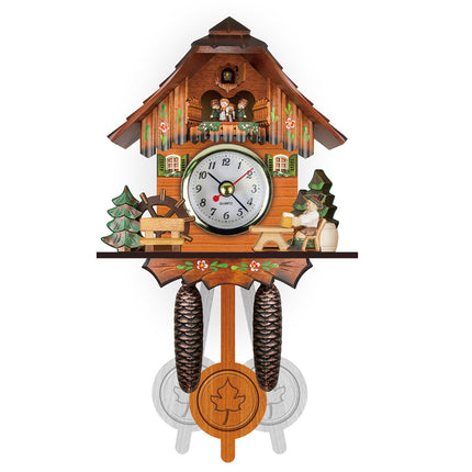 Cuckoo Forest Clocks Wall Clock Vintage Rustic Wooden Clocks Home Decor