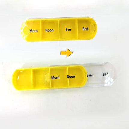 28 Grids 7 Day Weekly Pill Box, Tablet Storage Sorter Container Organizer