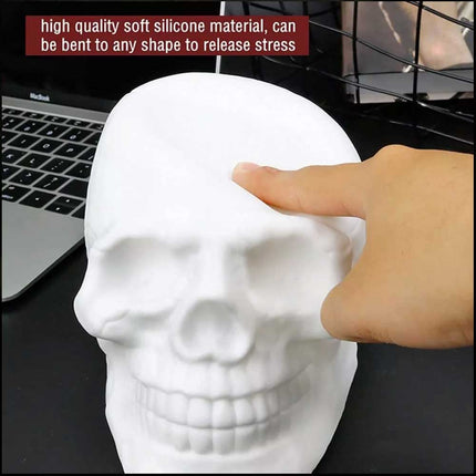 Skull Head LED Night Light 7 Color Bedside Touch Table Lamp USB Remote Control