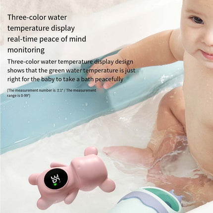 Infant Bath Tub Water Temperature Tester Cute Animal Shape LCD Thermometer Toy