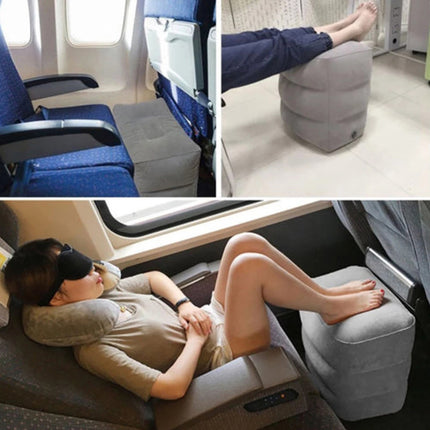 Flight Sleeping Footrest Pillow Resting On Airplane Car Bus  Inflatable Travel