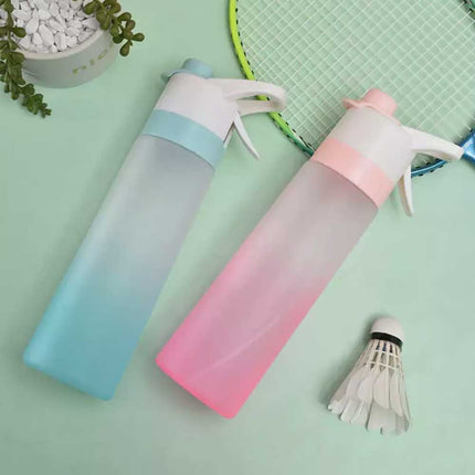 700ml Sport Matte Color Spray Mist Water Bottle Cool Down Drinking Kettle Water Cup