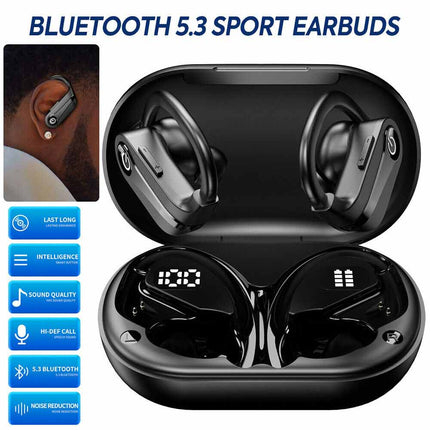 Bluetooth 5.3 Earbuds Headphones Wireless Earphones Sports Stereo Ear Hook