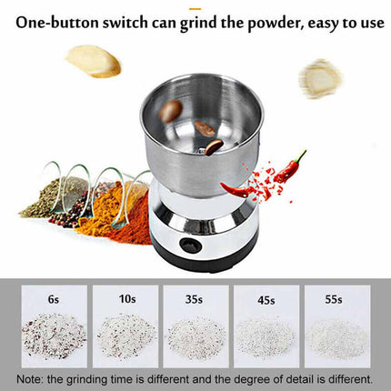 Electric Coffee Grinder Bean Nut Spice Milling Grinding Machine Blender AU Plug