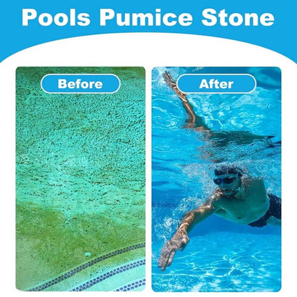1 Piece Pumice Stone Cleaning Block with Handle for Swimming Pools, Spas and Tiles