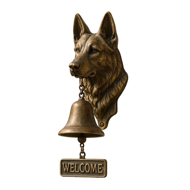 Quirky Resin Puppy Dog Head Door Bell Vintage Welcome Decor for Home Shop Halloween