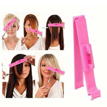 Professional Bangs Hair Trimming Tool, DIY Hair Cutting Clip & Comb Set, Fringe Hairstyle Shaping & Styling Accessory Kit