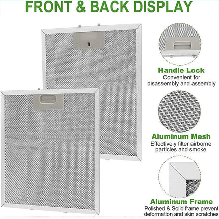 2PCS Cooker Hood Metal Mesh Grease Filter for Kitchen Extractor Fan 320x260 mm