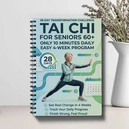 Spiral-Bound Tai Chi Daily Exercise Book for Beginners & Senior Practitioners