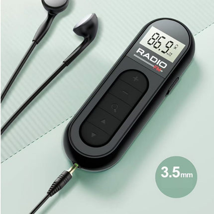 Rechargeable Mini FM Radio Portable Clip On Design for Racing Tour Guide Outdoor Use