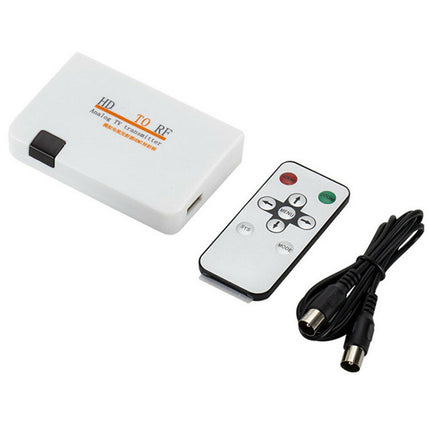 HDMI to RF Coaxial Converter HDMI to Coaxial Analog Adapter W/Remote Control