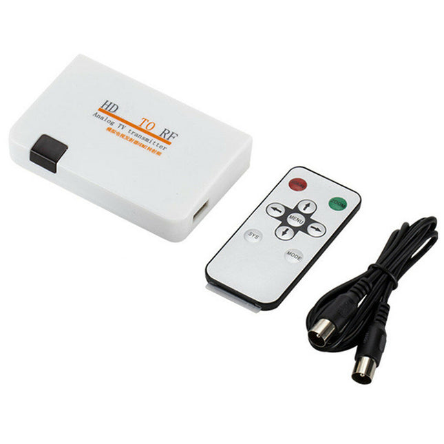 HDMI to RF Coaxial Converter HDMI to Coaxial Analog Adapter W/Remote Control