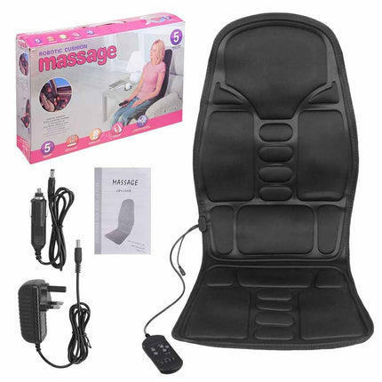 7motors Full Body Back Seat Massager Cushion 8 Modes Chair Massage Pad Home Car