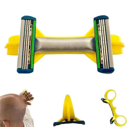Fast Bald Hair Clipper for Men, Double Head Head Shaver, Efficient Manual Bald Shaving Tool for Smooth Head Grooming