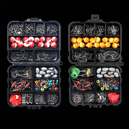 263pcs Fishing Accessories Set with Tackle Box Including Plier Jig Hooks