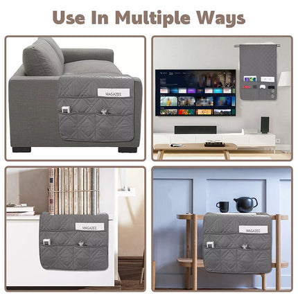 6-Pockets Sofa Arm Rest TV Remote Control Tidy Organizer Holder Chair Couch Bag