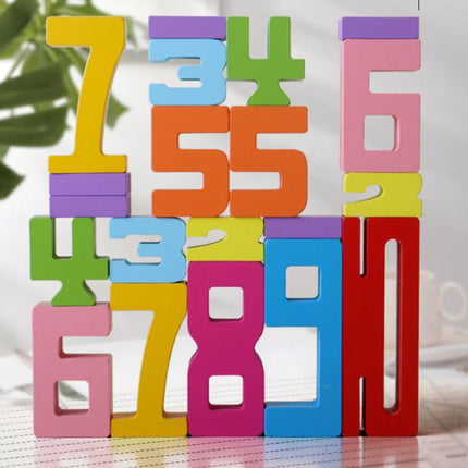 Montessori-Inspired Wooden Number Blocks,Funny Number Count Blocks Toys for Kids
