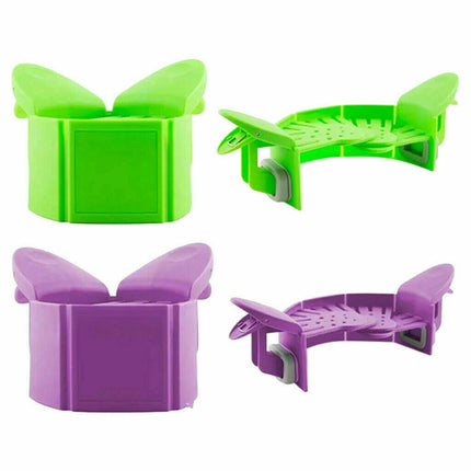 Silicone Kitchen Utensil Strainer for Pot Pan Bowl Rice Washing Clip-on Colander