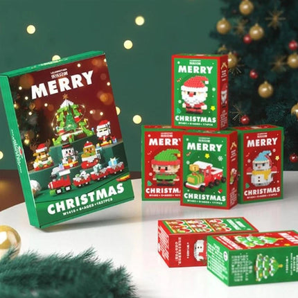 6 creative Christmas DIY building block pendants that can be pieced together for holiday decoration