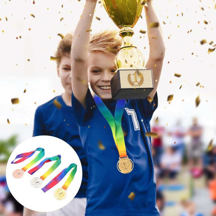 3 Pcs Medals and Student Child for Children's Day Sports Day Gymnastics Gift
