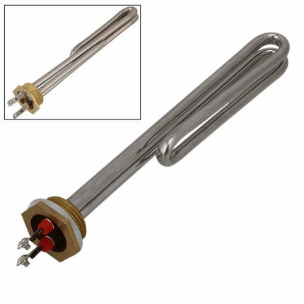 2000W AC 220V Stainless Steel Heating Element Electrical Water Heater Tube 1"BSP