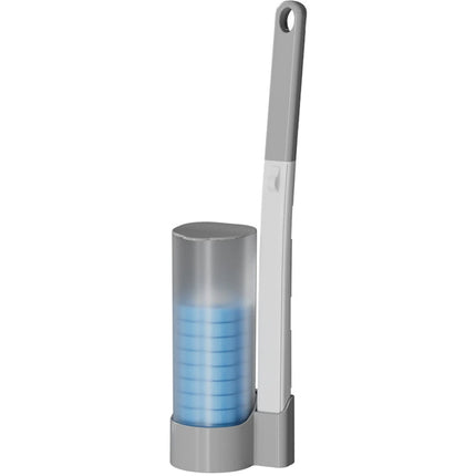 12PCS Disposable Toilet Brush Set - All-in-One Toilet Bowl Cleaning System with Refills