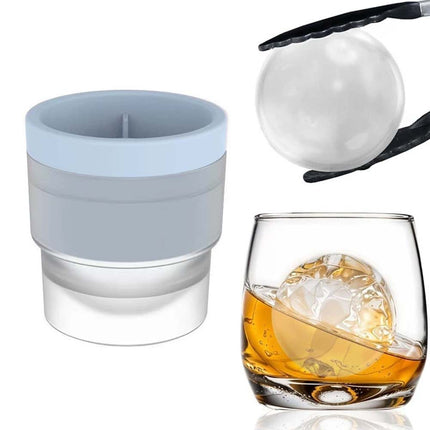 4X Large Ice Ball Maker Cube Tray Big Silicone Mold Sphere Whiskey Round Mould