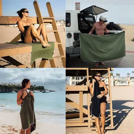 Coral Fleece Outdoor Magnetic Bath Towel Multifunctional Magnet Towels