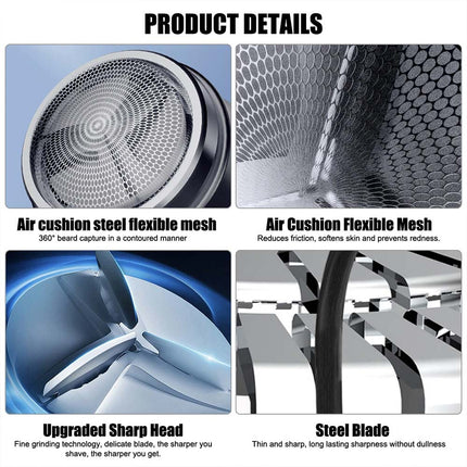 Mini Portable Electric Shaver USB Rechargeable for Men & Women, Ideal for Home & Travel