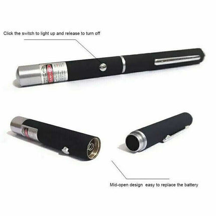 3x Laser Pointer Pen Green Purple Red Light Visible Beam For Cat Dog office Pet