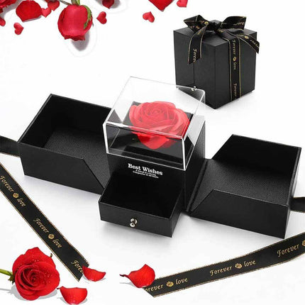 Preserved Rose Containers Eternal Flower Jewellery Surprise Box Valentine Gifts
