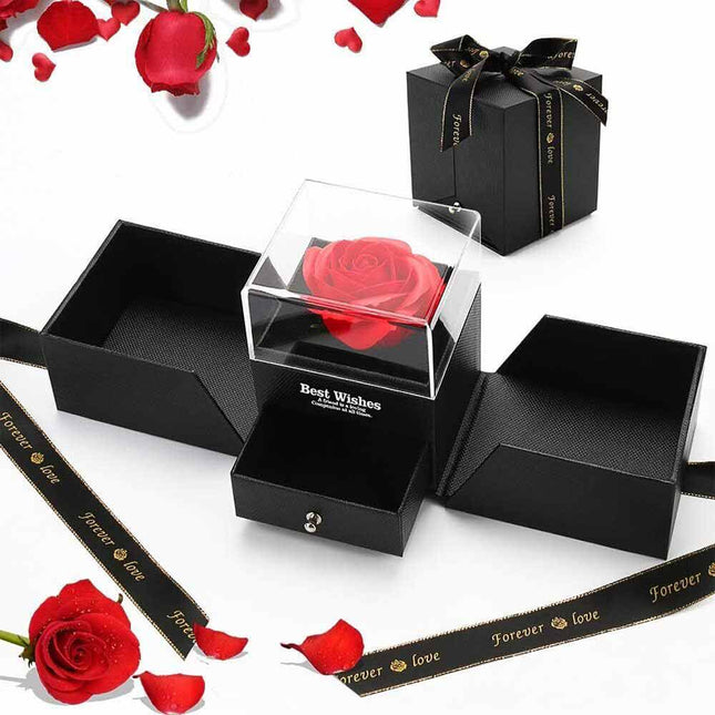 Preserved Rose Containers Eternal Flower Jewellery Surprise Box Valentine Gifts