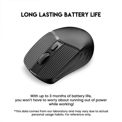 2.4G Wireless Slim USB Mouse, Mini Optical Mouse with 3 Adjustable DPI Modes for PC, Mac and Laptop