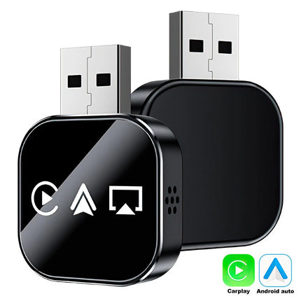 3 in 1 Wireless iOS CarPlay Android Auto Mirror Adapter, BT5.0 USB Plug & Play Car Adapter