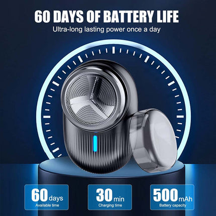 Mini Portable Electric Shaver USB Rechargeable for Men & Women, Ideal for Home & Travel